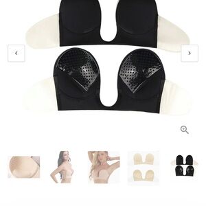 Strapless invisible push up bra/ needs the side stickies